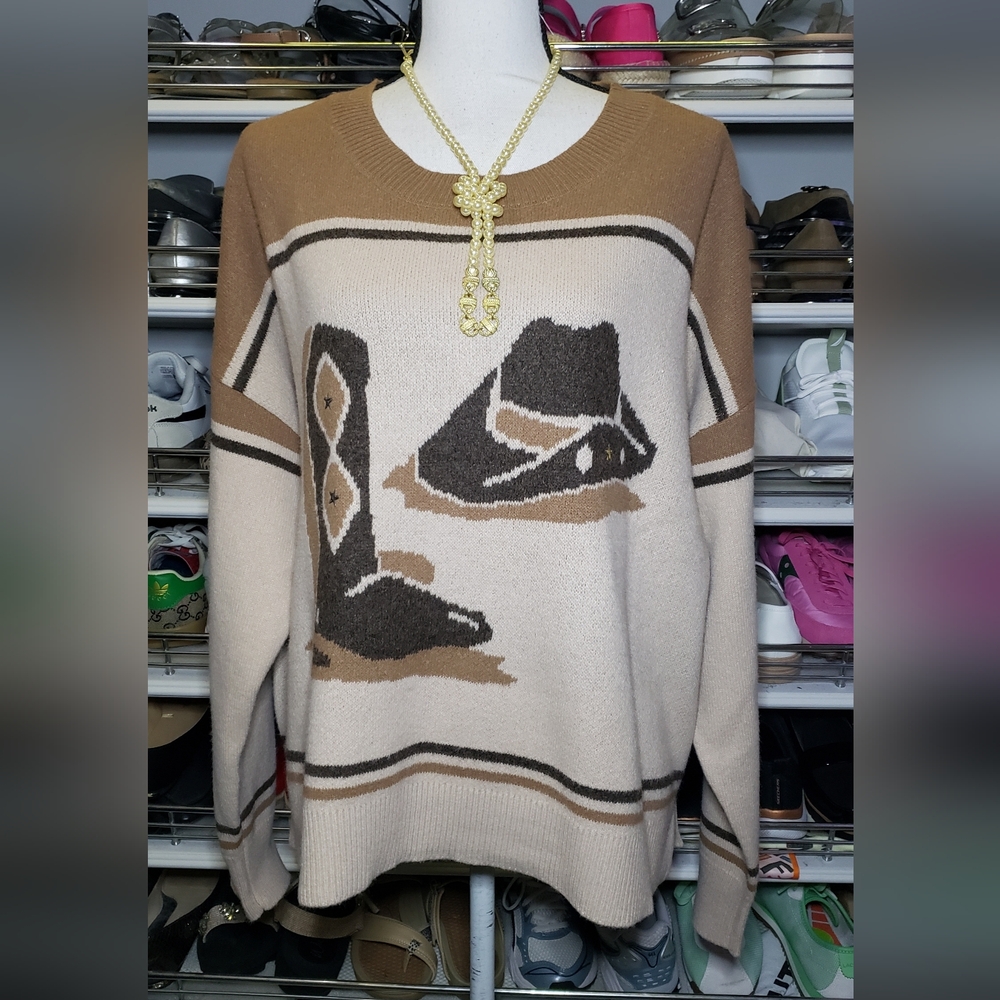 Lucky Brand Western Inspired Sweater